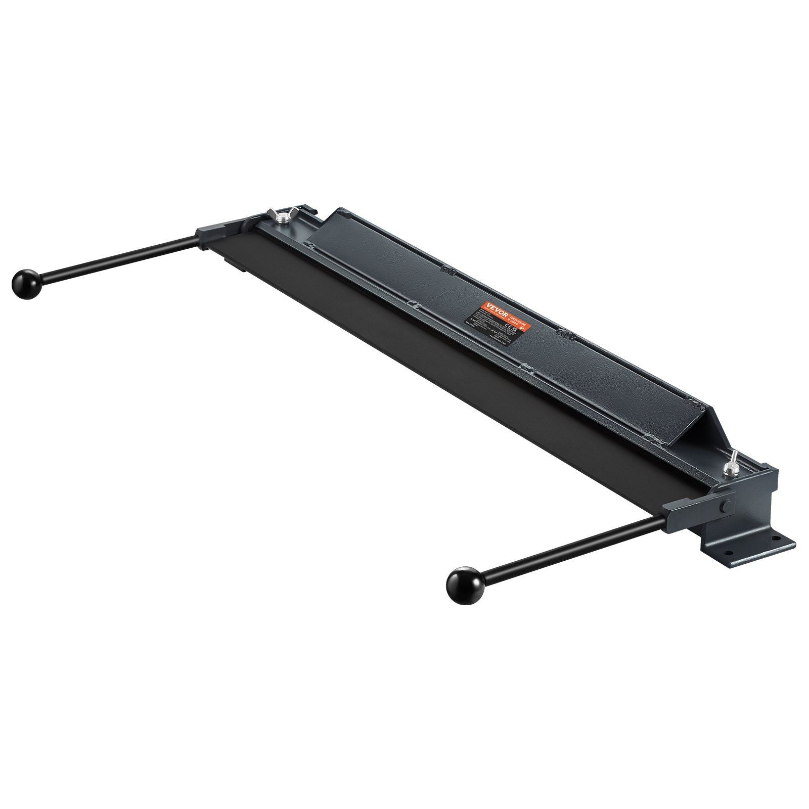Box and Pan Brake, 36-Inch, 0-130 Degrees Sheet Metal Bending Brake, Portable Mini Metal Bender with 20 Gauge Low Carbon Steel 14 Gauge Aluminum Capacity Power Handle, for Metal Bending