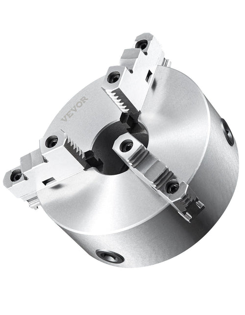 Load image into Gallery viewer, 3-Jaw Lathe Chuck, 10'', Self-Centering Lathe Chuck, 0.24-9.84 in/6-250 mm Clamping Range with T-key Fixing Screws Hexagon Wrench, for Lathe 3D Printer Machining Center Milling Drilling Machine
