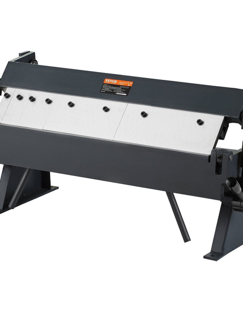 Load image into Gallery viewer, Box and Pan Brake, 24-Inch, 0-130 Degrees Sheet Metal Bending Brake, Portable Metal Bender with 20 Gauge Low Carbon Steel 14 Gauge Aluminum Capacity, 5 Adjustable Fingers for Metal Bending
