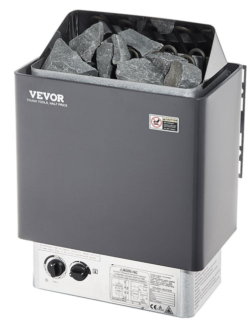 Load image into Gallery viewer, 9KW Sauna Heater, Steam Bath Sauna Heater with Built-In Controls, Electric Sauna Stove, 3h Timer and Adjustable Temp for Max. 317-459 Cubic Feet, Home Hotel Spa Shower Use 220V, FCC Certification
