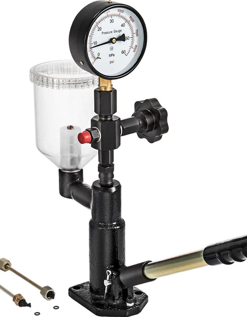 Load image into Gallery viewer, 400Bar 6000PSI Diesel Fuel Injector Tester Diesel Injector Nozzle Tester with Dual Scale Gauge to Adjust Injector Nozzle Pressure and Testing Diesel Injector Nozzle Pop Pressure Tester
