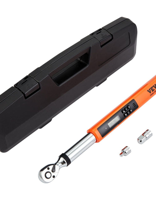 Load image into Gallery viewer, Digital Torque Wrench, 3/8" Drive Electronic Torque Wrench, Torque Wrench Kit 3.7-37ft.lb/5-50n.m Torque Range Accurate to ±2%, 3-Mode Adjustable Torque Wrench Set with LED Buzzer Calibration
