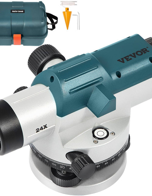 Load image into Gallery viewer, Automatic Optical Level 24X Optical Auto Level Kit High Precision Height/Distance/Angle Level Measure Builders Level with Magnetic Dampened Compensator and Transport Lock, IP54 Waterproof
