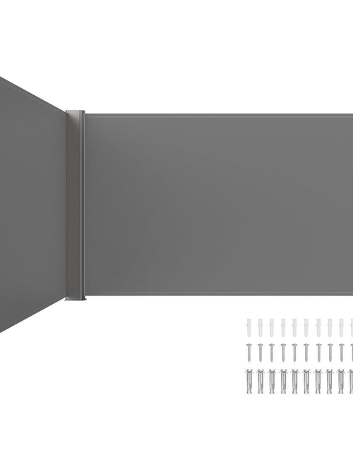 Load image into Gallery viewer, Retractable Side Awning, 71''x 236'' Full Aluminum Rust-Proof Patio Sunshine Screen, Outdoor Privacy Divider &amp; Wind Screen, Works for Courtyard, Balcony, Roof Terraces and Pools, Gray
