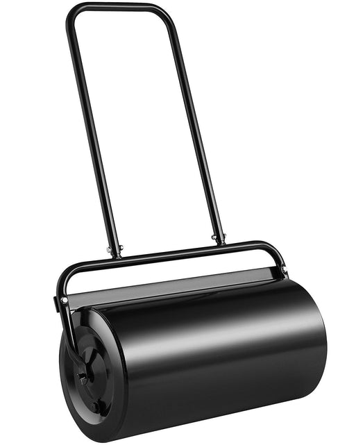 Load image into Gallery viewer, Lawn Roller, 13 Gallon Sand/Water Filled Yard Roller, Steel Sod Roller with Easy-turn Plug and U-Shaped Ergonomic Handle for Convenient Push and Pull, for Lawn, Garden, Farm, Park, Black
