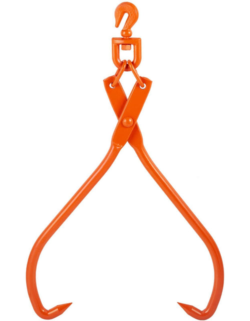 Load image into Gallery viewer, Log Skidding Tongs, 32 inch 2 Claw Log Lifting Tongs, Heavy Duty Rotating Steel Lumber Skidding Tongs, 1543 lbs/700 kg Loading Capacity, Log Lifting, Handling, Dragging &amp; Carrying Tool
