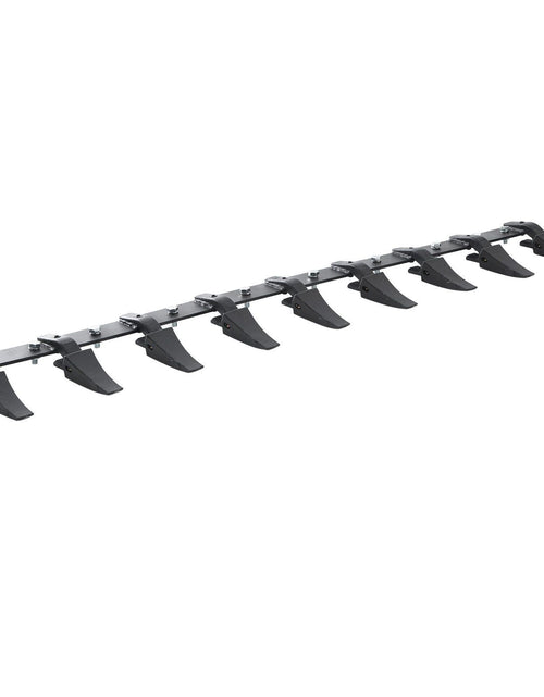 Load image into Gallery viewer, Bucket Tooth Bar, 72'', Heavy Duty Tractor Bucket 9 Teeth Bar for Loader Tractor Skidsteer, 4560 lbs Load-Bearing Capacity Bolt On Design, for Efficient Soil Excavation and Bucket Protection
