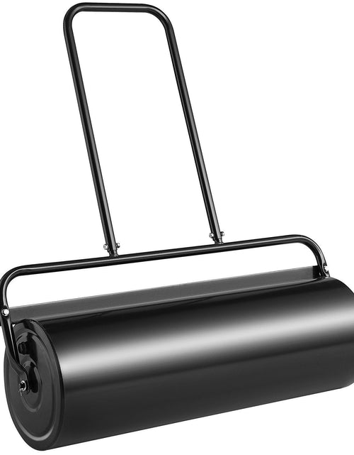 Load image into Gallery viewer, Lawn Roller, 17 Gallon Sand/Water Filled Yard Roller, Steel Sod Roller with Easy-turn Plug and U-Shaped Ergonomic Handle for Convenient Push and Pull, for Lawn, Garden, Farm, Park, Black

