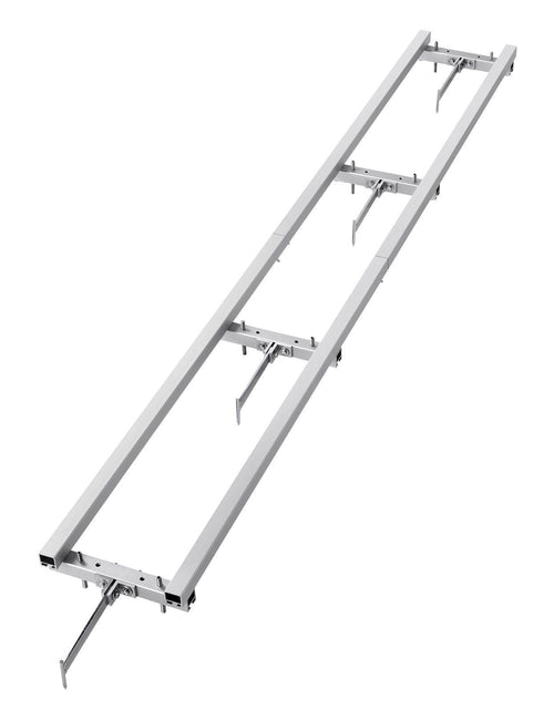 Load image into Gallery viewer, Rail Mill Guide System, 9 ft Milling Guide, 4 Crossbar Kits Chainsaw Mill Rail Guide, Aluminum Adjustable Saw Mill Rail System Work with Chainsaw Mills for Builders and Woodworkers
