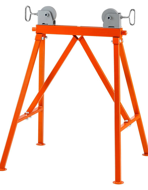 Load image into Gallery viewer, Pipe Stand with Roller Head 2500 LBS Load for 2-36 inches Pipes 45# Steel
