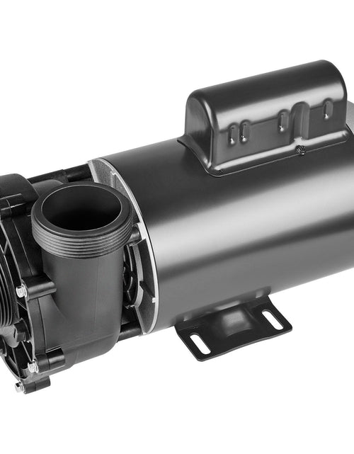 Load image into Gallery viewer, 2 Speed SPA Pump, 56-Frame, AC220-240V Hot Tub SPA Pump, 3HP/200GPM/65.61ft High Speed or 0.4HP/100GPM/16.07ft Low Speed, 2" Port 90° Rotational Interface for Hot Tub, Tested to UL Standards

