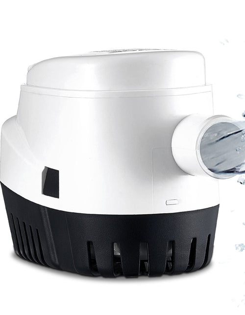 Load image into Gallery viewer, Bilge Pump, 1100GPH 12V Automatic Submersible Boat Bilge Water Pump with Float Switch, 1.1" Outlet Diameter, Small Boat Bilge Pump, Marine Electric Bilge Pump for Boats, Ponds, Pools, Basements
