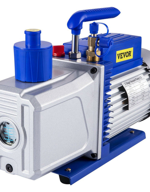 Load image into Gallery viewer, Vacuum Pump 12CFM 1HP Vane Vacuum Pump Two Stage 3 x 10-1 Pa Ultimate HVAC Rotary Auto AC Refrigerant Vacuum Pump, for Automobile Reparation Vacuum Evacuation
