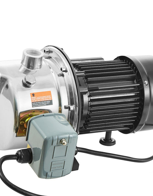 Load image into Gallery viewer, 3/4HP SUS304 Stainless Steel Shallow Well Jet Pump, 115 Volt, 18.5 GPM 131 FT Maximum Head Irrigation Water Pump, for Agricultural Garden Irrigation System High-Rise Water Supply Shower Booster
