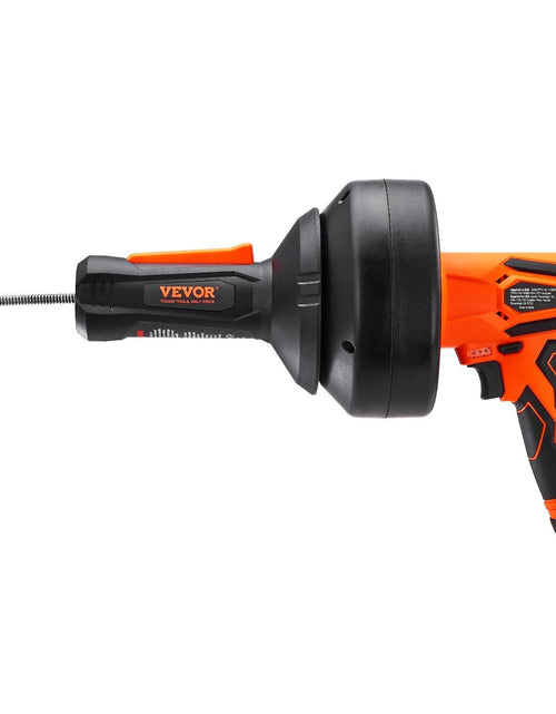Load image into Gallery viewer, 12V Electric Drain Auger, 25FT Cordless Plumbing Snake Auto Feed, Pipeline Snake Drain Clog Remover with Power Drill for 3/4"-2" Pipes, 2.0Ah Battery and Charger Included
