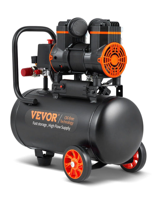 Load image into Gallery viewer, Air Compressor 4.8 Gallon 900W 2.2 CFM@ 90PSI 70 dB Ultra Quiet Oil Free
