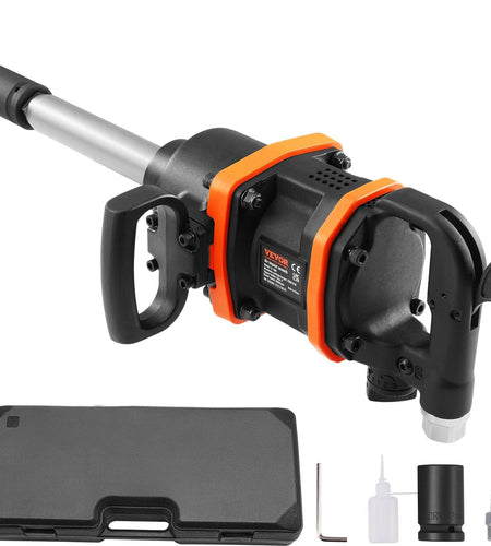 1 Inch Air Impact Wrench, Up to 3160 ft-lbs High Reverse Torque Output 1" Pneumatic Impact Gun w/ 8 Inch Extended Anvil & Carrying Case for Heavy Duty Repairs and Maintenance