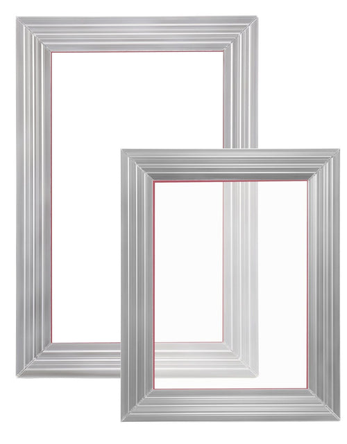 Load image into Gallery viewer, Screen Printing Kit, 2 Pieces Aluminum Silk Screen Printing Frames 8x10/10x14in 110 Count Mesh, 2 Tapes and Screen Printing Squeegees and Transparency Films for T-shirts DIY Printing
