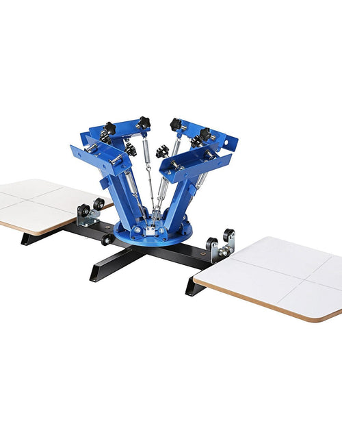 Load image into Gallery viewer, Screen Printing Machine, 4 Color 2 Station, 360° Rotable Silk Screen Printing Press, 21.2 x 17.7in / 54 x 45cm Screen Printing Press, Dual-layer Positioning Pallet for DIY T-shirt Printing
