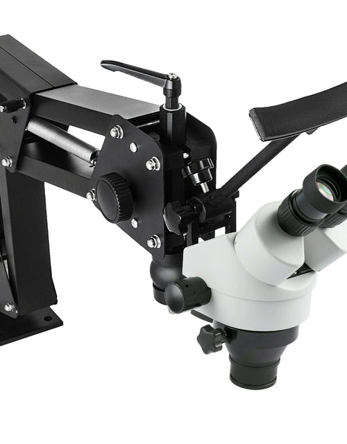 Load image into Gallery viewer, Micro Inlaid Mirror Multi-Directional Microscope with Spring Bracket Multi-Directional Micro-Setting Microscope Microscope Gem Diamond Setting Machine with Stand Jewelry Tools 7X-45X
