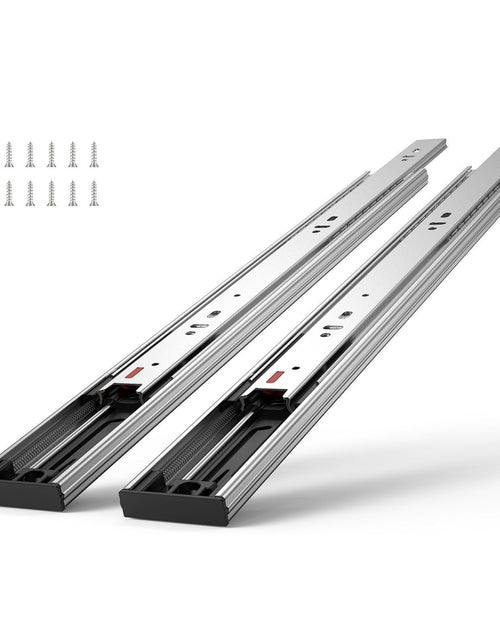 Load image into Gallery viewer, 6 Pairs of 16 Inch Drawer Slides Side Mount Rails, Heavy Duty Full Extension Steel Track, Soft-Close Noiseless Guide Glides Cabinet Kitchen Runners with Ball Bearing, 100 Lbs Load Capacity
