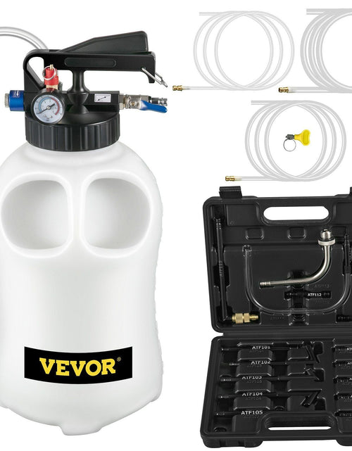 Load image into Gallery viewer, Transmission Fluid Pump 2 Way Manual ATF Refill System Dispenser, Oil and Liquid Extractor 10 Liter Large Capacity, Automatic Transmission Fluid Pump Tool Set with 14 Pieces ATF Filler Adapters
