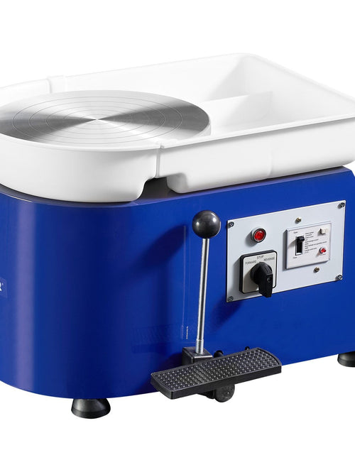Load image into Gallery viewer, Pottery Wheel for Adults and Beginners, 350W, 11in Clay Wheel Forming Machine, Adjustable 0-300RPM Speed Handle and Pedal Control, ABS Detachable Basin, Accessory Kit for Craft DIY, Blue Updated
