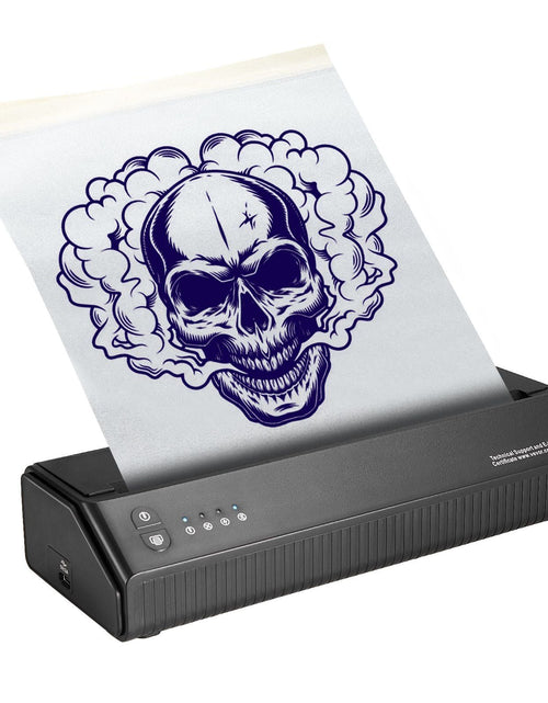 Load image into Gallery viewer, Tattoo Stencil Printer, Wireless Bluetooth Tattoo Printer Transfer Stencil Machine with 10Pcs Transfer Paper, Compatible for iOS&amp;Android Phone, iPad&amp;PC (with Storage Bag)
