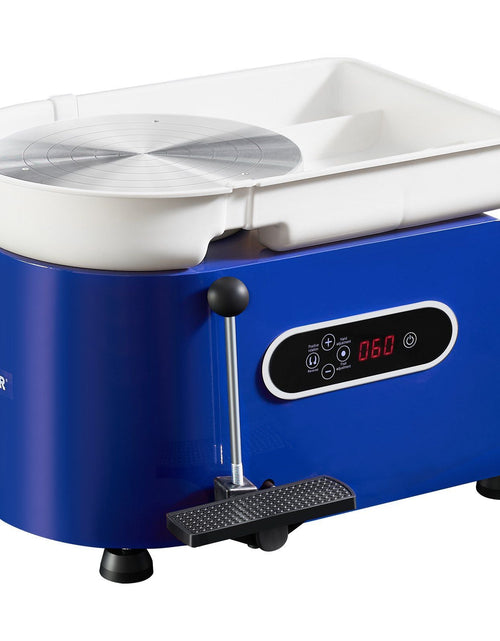Load image into Gallery viewer, Pottery Wheel, 450W, For Adults and Beginners, 11in Clay Wheel Machine, Adjustable 60-300RPM Speed Handle and Pedal, ABS Detachable Basin, Accessory Kit for Craft DIY, LCD Touch Screen, Blue
