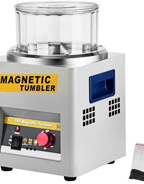 Load image into Gallery viewer, Magnetic Tumbler, 180mm Jewelry Polisher Tumbler,2000 RPM KT-185 Jewelry Polisher Finisher with Adjustable Direction and Time for Jewelry (185mm)

