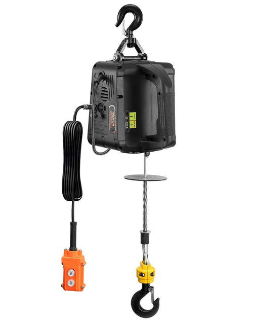 Load image into Gallery viewer, 3-in-1 Electric Hoist Winch, 1100lbs 1500W Portable Power Winch Crane, 110V/120V 22.9 ft Lifting Height, 13 ft/min with Manual, Wired and Wireless Remote Control, Overload Protection
