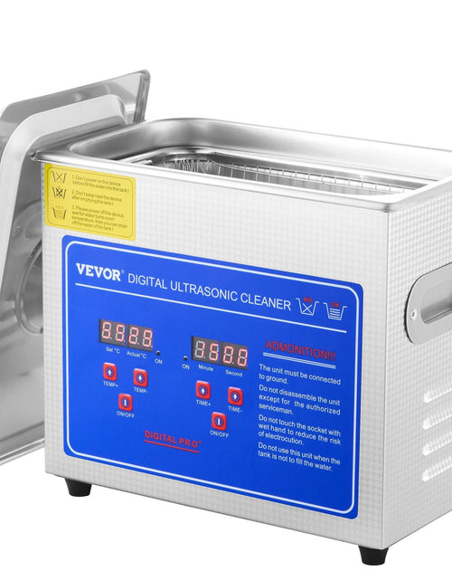 Load image into Gallery viewer, Ultrasonic Cleaner with Digital Timer &amp; Heater, Professional Ultra Sonic Jewelry Cleaner, Stainless Steel Heated Cleaning Machine for Glasses Watch Rings Small Parts Circuit Board (3L)
