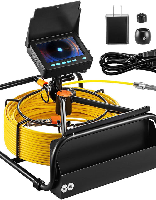 Load image into Gallery viewer, Sewer Camera, 164FT 4.3" Screen, Pipeline Inspection Camera with DVR Function &amp; Snake Cable, Waterproof IP68 Borescope w/LED Lights, Industrial Endoscope for Home Wall Duct Drain Pipe Plumbing
