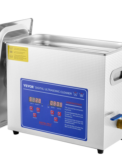 Load image into Gallery viewer, Commercial Ultrasonic Cleaner 6L Professional Ultrasonic Cleaner 40kHz with Digital Timer&amp;Heater 110V Excellent Cleaning Machine for Watch Instruments Industrial Parts Excellent Cleaner Solution
