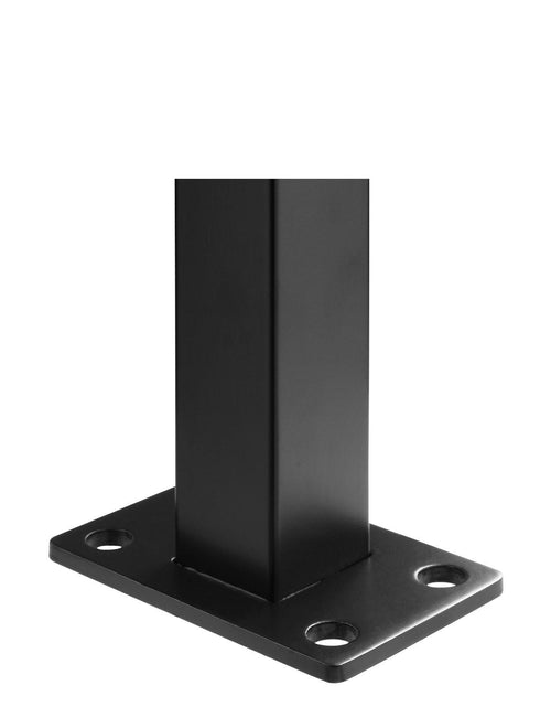 Load image into Gallery viewer, Cable Rail Post Level Deck Stair Post 36 x 1.5 x 1.5" Cable Handrail Post Stainless Steel Brushed Finishing Deck Railing DIY Picket Without Hole Stair Railing Kit with Mount Bracket Black
