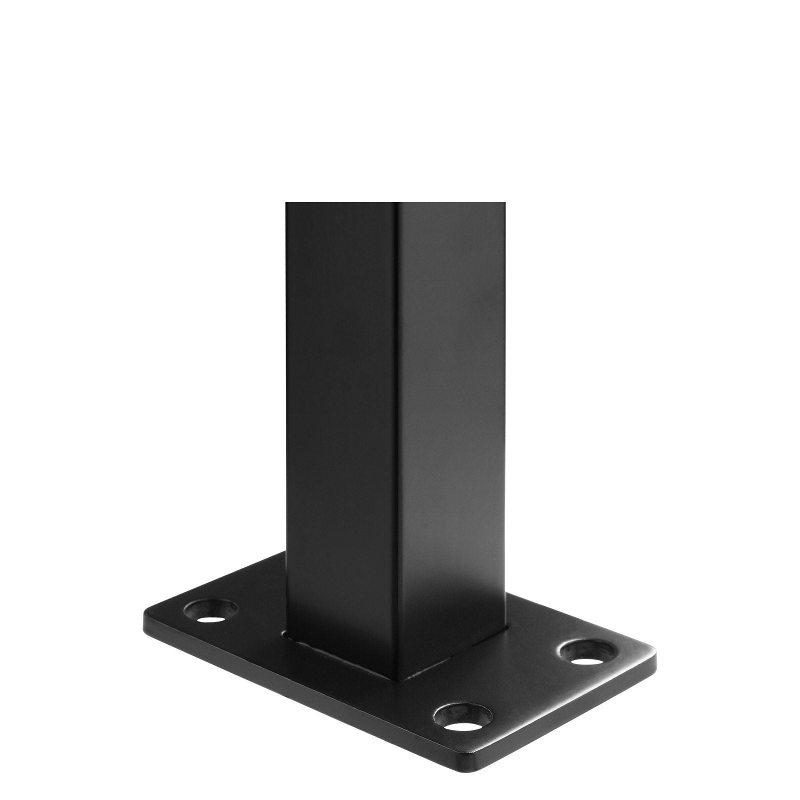 Cable Rail Post Level Deck Stair Post 36 x 1.5 x 1.5" Cable Handrail Post Stainless Steel Brushed Finishing Deck Railing DIY Picket Without Hole Stair Railing Kit with Mount Bracket Black