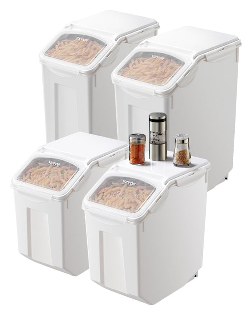 Load image into Gallery viewer, 3.5Galx2 + 4.5Galx2 Ingredient Storage Container Airtight Kitchen Bin
