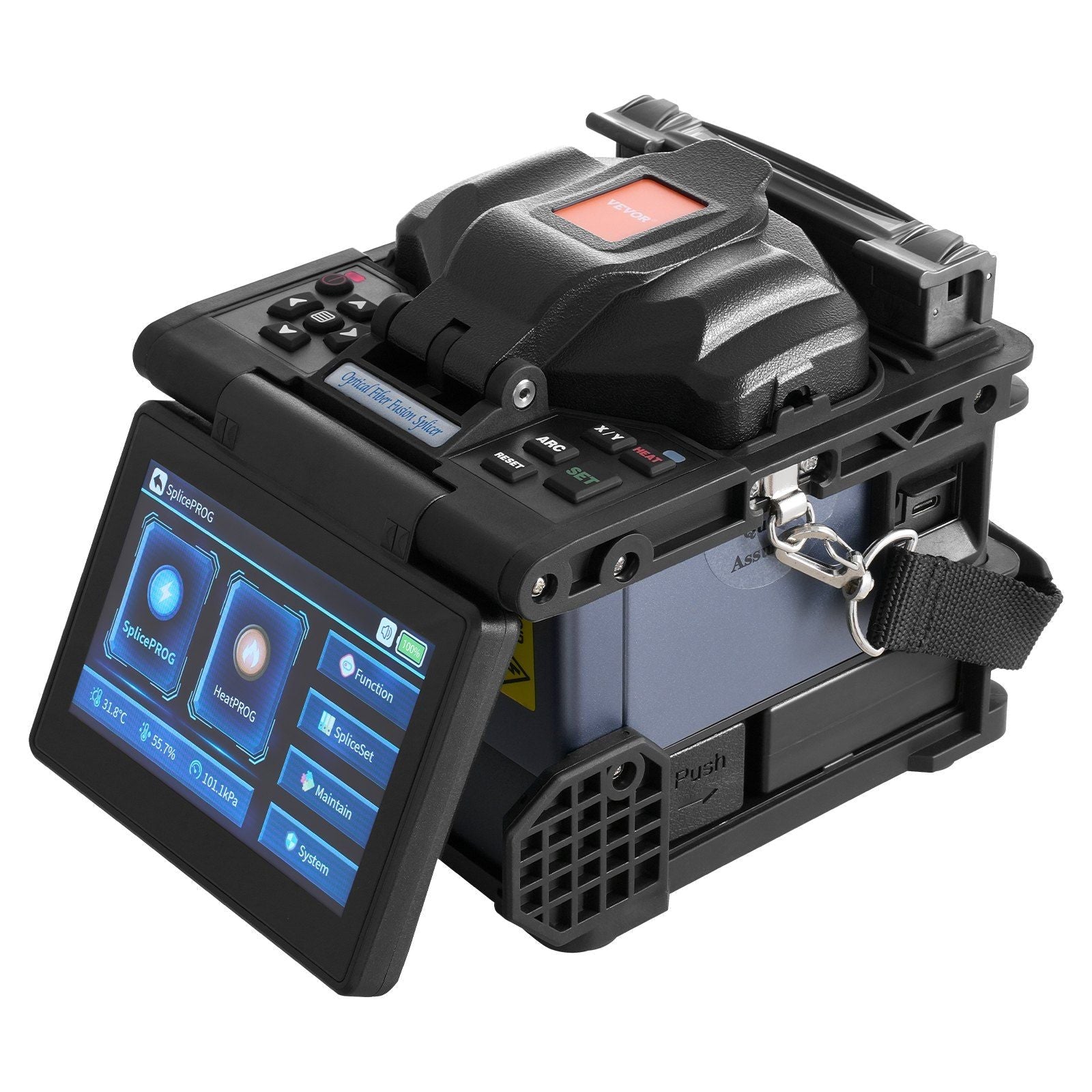 Fiber Fusion Splicer 6 Motors Core Alignment with 6s Splicing 13s Heating