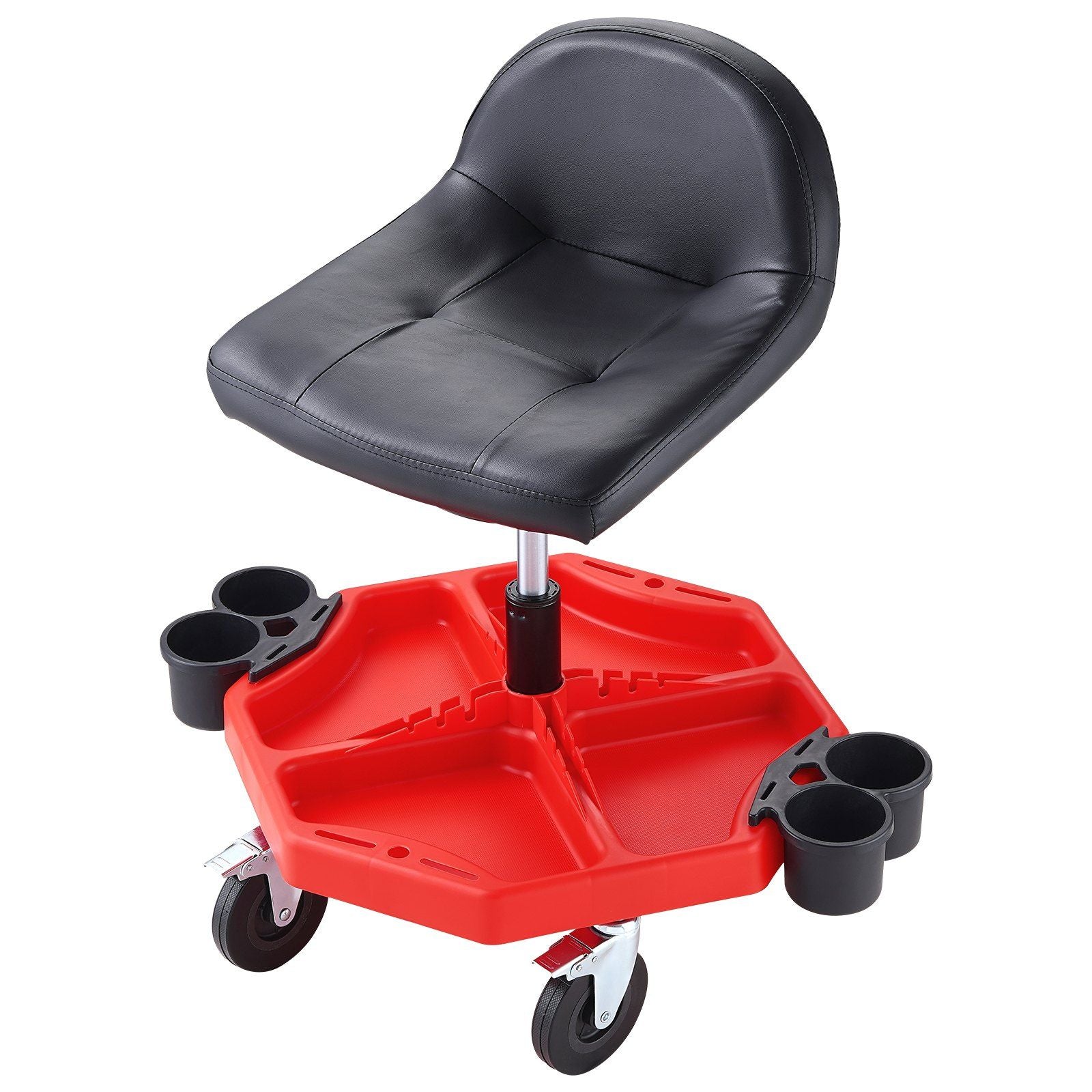 Mechanics Swivel Seat 300 LBS Rolling Work Stool Height Adjustable Seat