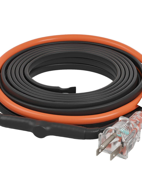 Load image into Gallery viewer, Self-Regulating Pipe Heating Cable 15FT 5W/FT Heat Tape with Thermostat
