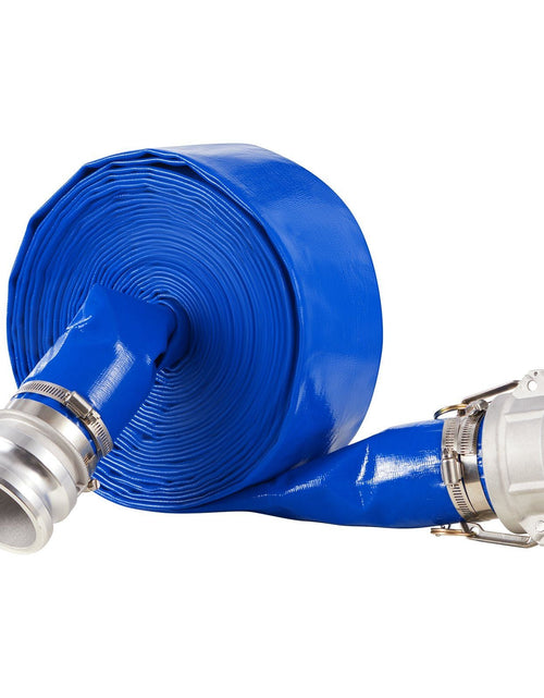 Load image into Gallery viewer, Backwash Hose 3 in x 50 ft Blue High Quality Hose Complete Fittings
