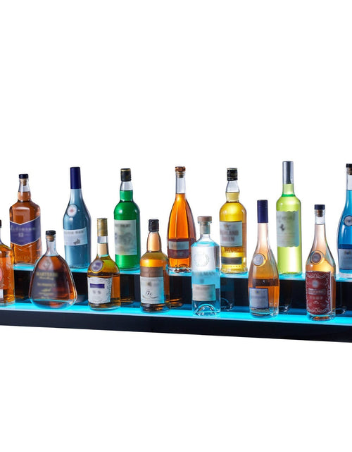 Load image into Gallery viewer, LED Lighted Liquor Bottle Display Bar Shelf RF &amp; App Control 48" 2-Step

