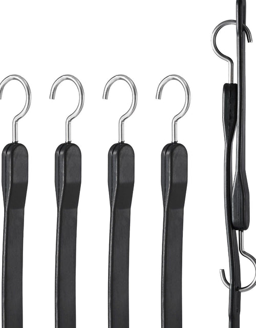 Load image into Gallery viewer, 4 Pcs Flat Bungee Cord Set 20 mm Heavy Duty Bungee Straps with S-Hook 40"
