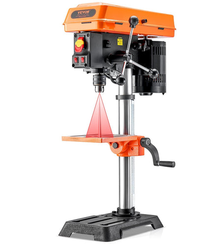 10in Benchtop Drill Press Tabletop Drilling Machine 610-2800RPM Adjustable