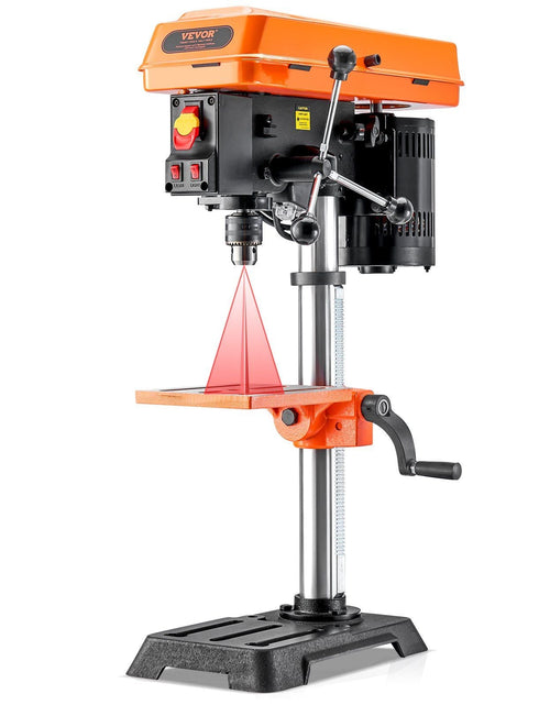 Load image into Gallery viewer, 10in Benchtop Drill Press Tabletop Drilling Machine 610-2800RPM Adjustable
