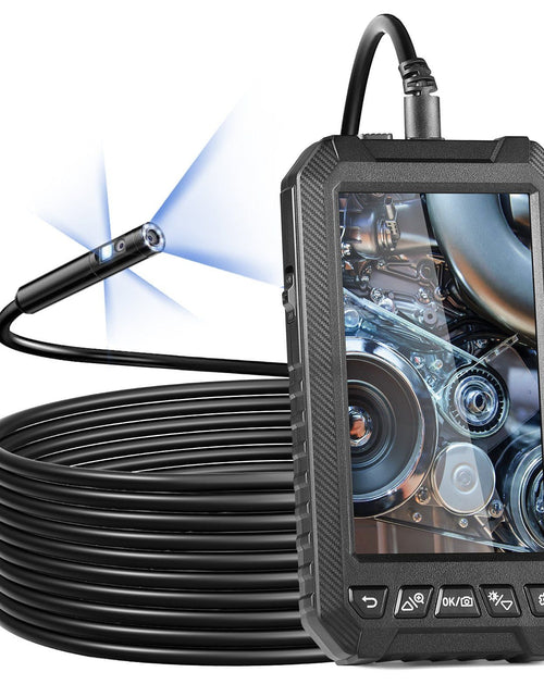 Load image into Gallery viewer, Endoscope Camera with Lights Triple Lens Borescope 16.4FT Cable 5" Screen
