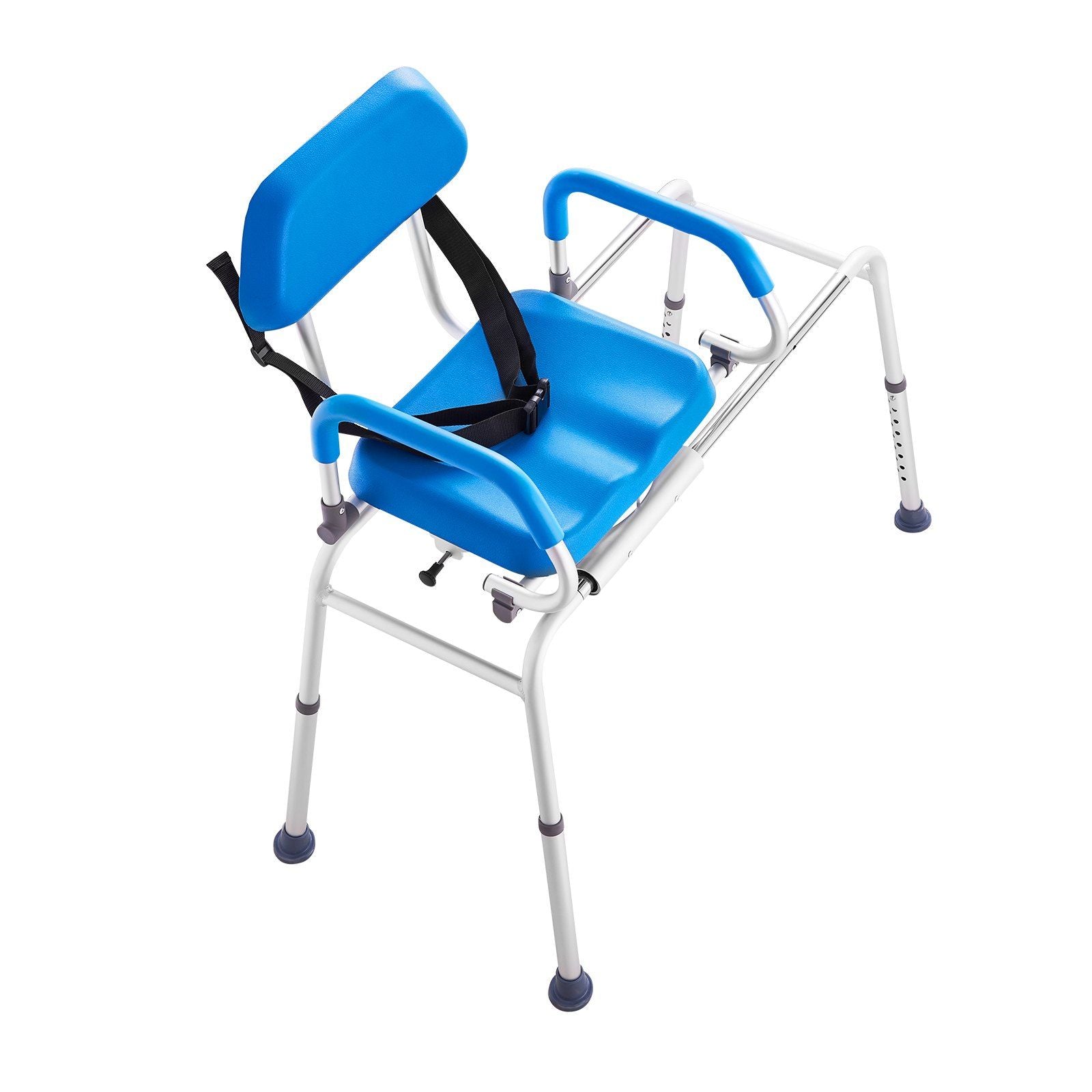 Sliding Tub Transfer Bench Shower Chair with 360 Degree Swivel Seat 330LBS