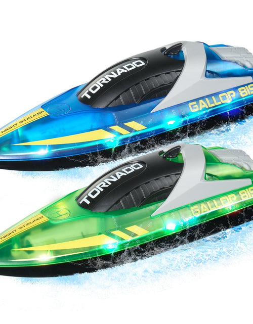 Load image into Gallery viewer, Christmas gifts! 2 PCS RC Boat 2.4 GHz Remote Control Racing Boat 12 km/h Kids Adults Gift
