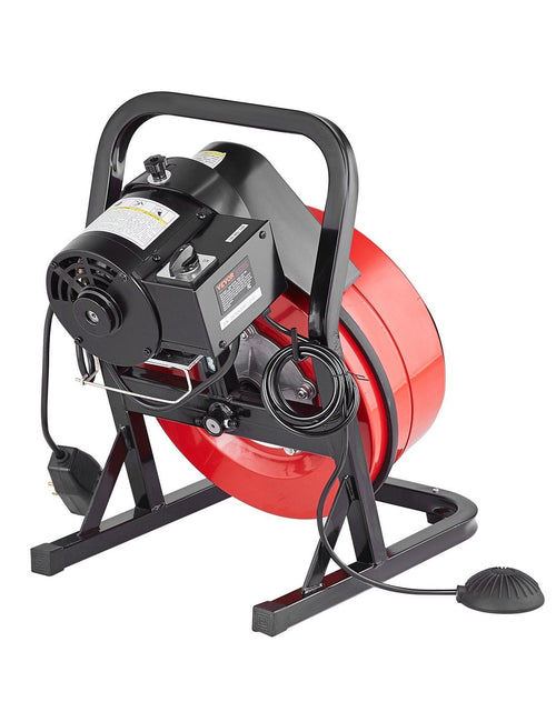 Load image into Gallery viewer, Drain Cleaner Machine 50FT x 1/2Inch Manual Feed Snake Auger with 4 Cutter

