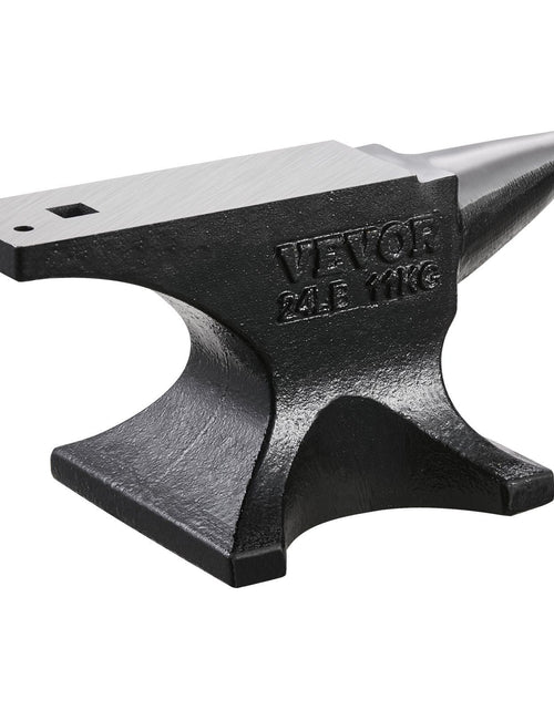 Load image into Gallery viewer, Single Horn Anvil 25lbs Cast Steel Anvil Round Horn Anvil for Blacksmiths
